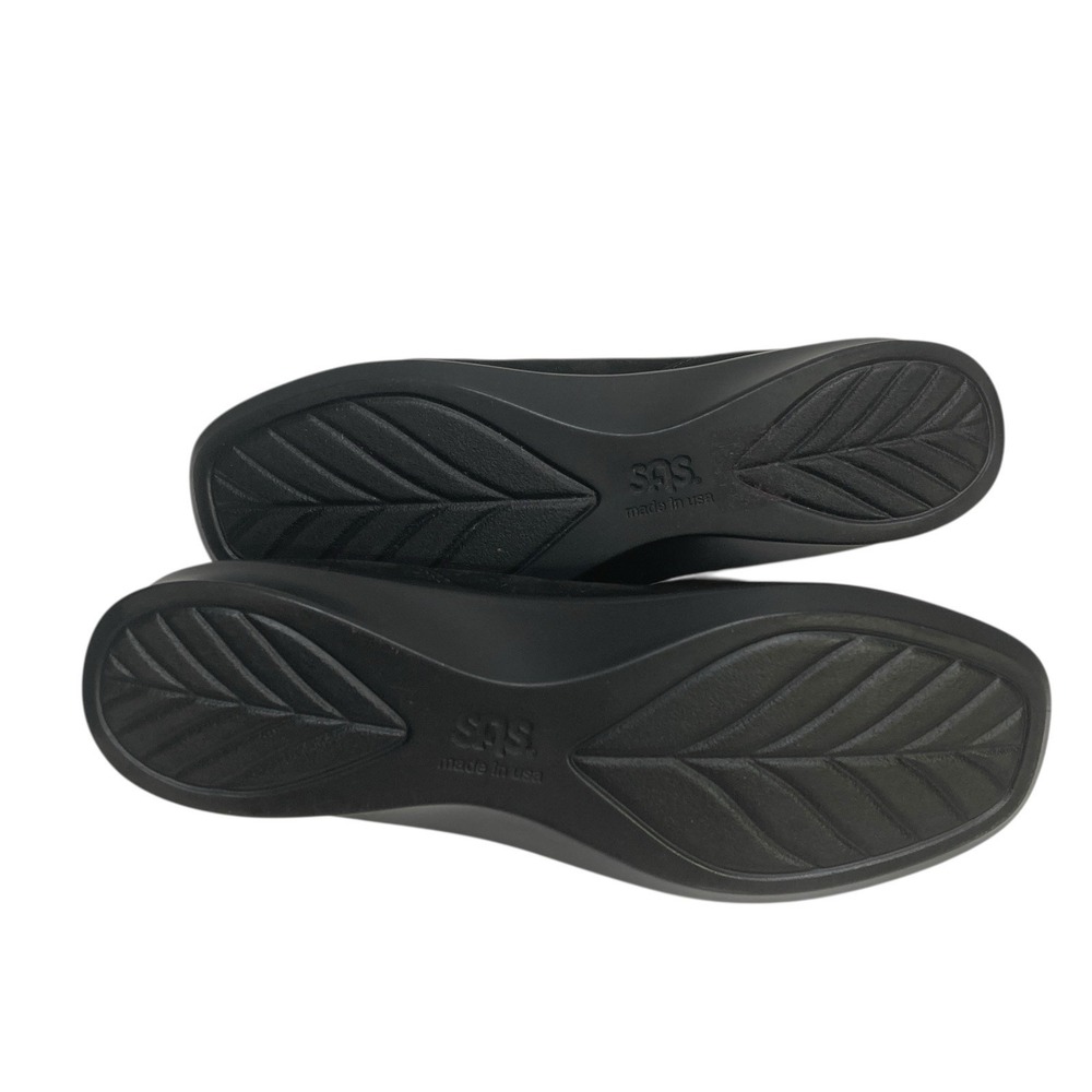 SAS Petra Lace Up Oxford Shoes Suede Comfort Moccasin Women's 7.5 N‎ Black Flats - Picture 6 of 10